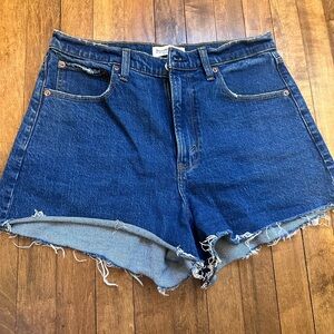 Abercrombie & Fitch Dark Blue Denim Shorts